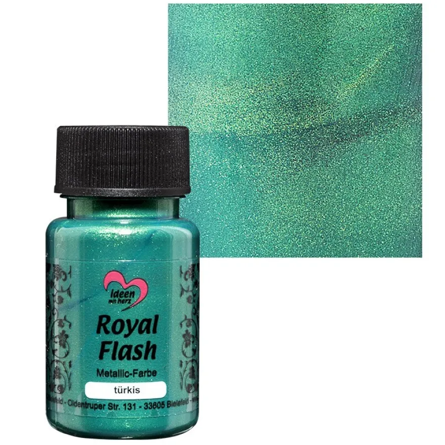 Metallic-Farbe "Royal Flash", türkis, 50ml