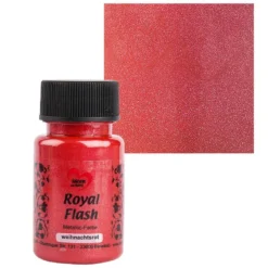Metallic-Farbe "Royal Flash", weihnachtsrot, 50ml