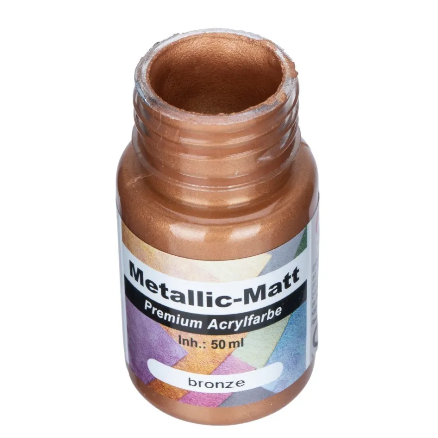 Metallic-Matt, Premium-Acrylfarbe, bronze, 50ml