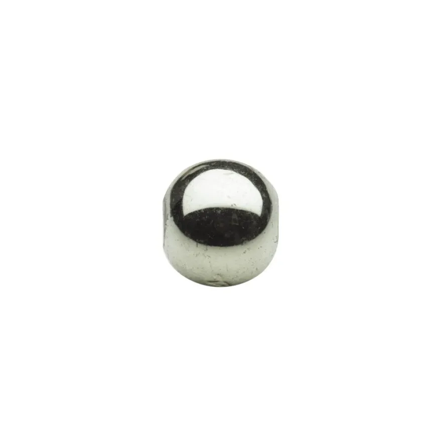 Metallic-Perlen, Ø6 mm, 100 Stück, antik-olive
