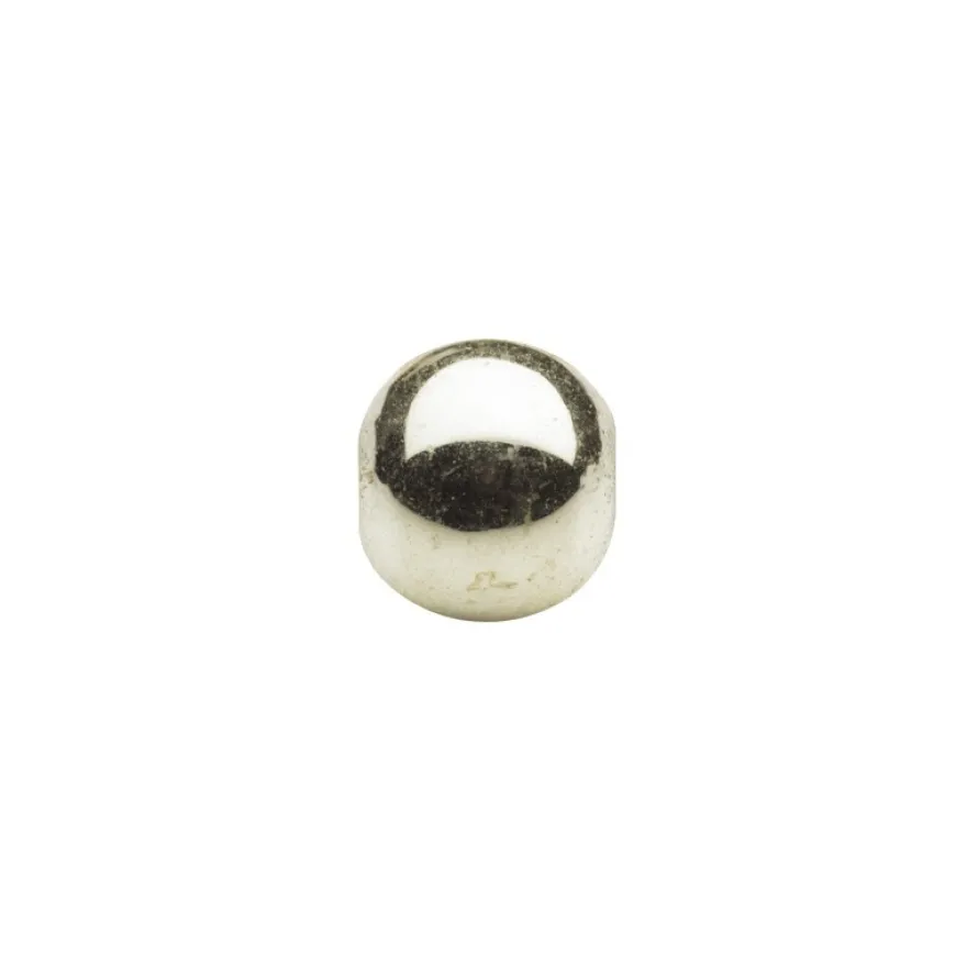 Metallic-Perlen, Ø6 mm, 100 Stück, hellgold