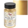 Metallic Relief, Schablonier-Creme, hellgold, 90ml