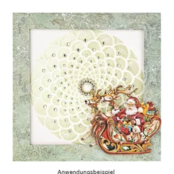 Metallic Relief, Schablonier-Creme, pastellgrün, 90ml