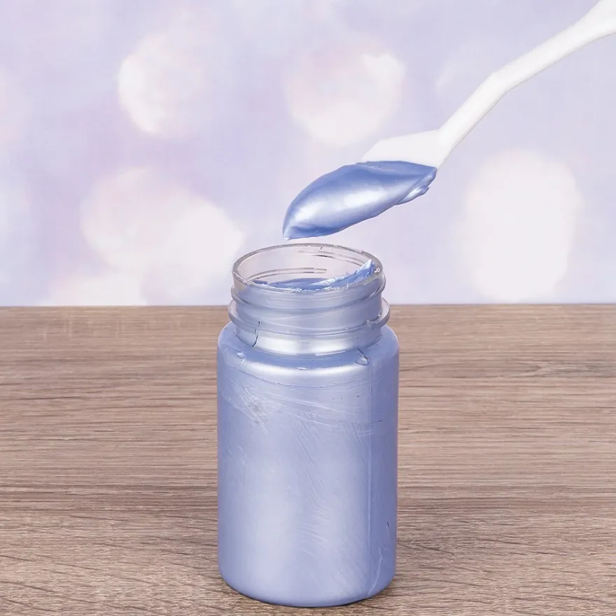 Metallic Relief, Schablonier-Creme, blauviolett, 90ml