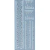 Metallic-Relief-Sticker, Eiszapfen, 12,5cm x 30,5cm
