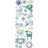 Metallic-Relief-Sticker, Rentiere, 12cm x 30cm