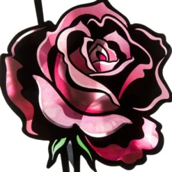 Metallic-Sticker, Rose, mit spiegelndem Metallic-Effekt, 30 x 21cm