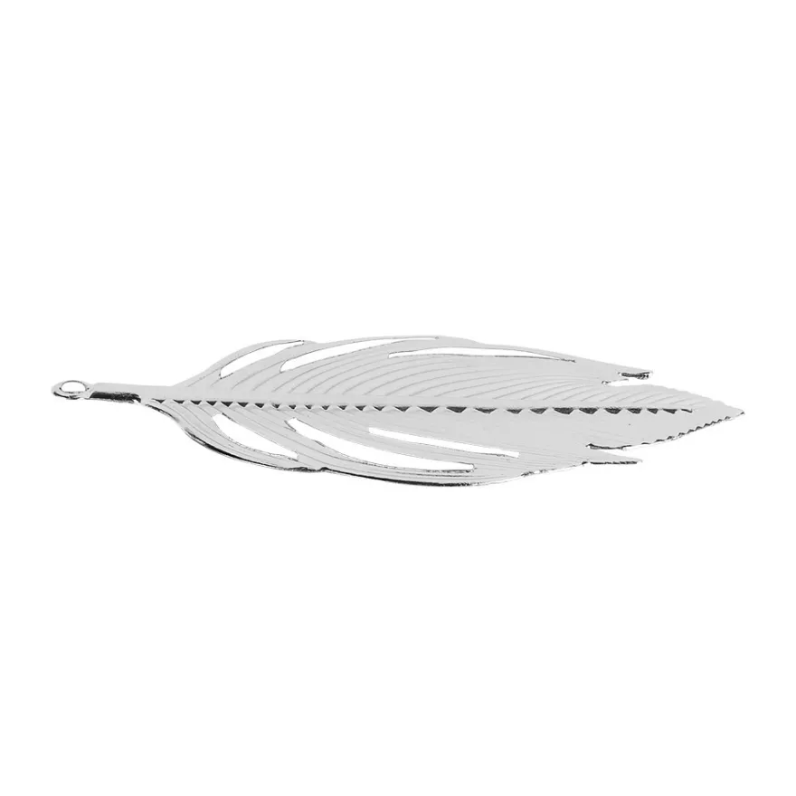 Metall-Ornamente, Blatt 1, 9,3cm x 5cm, silber, 10 Stück