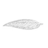 Metall-Ornamente, Blatt 9, 5cm x 2,7cm, silber, 10 Stück