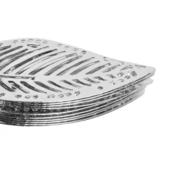 Metall-Ornamente, Blatt 9, 5cm x 2,7cm, silber, 10 Stück