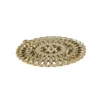 Metall-Ornamente, Design 38, Ø 5,5cm, hellgold, 3 Stück