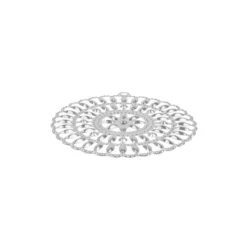 Metall-Ornamente, Design 38, Ø 5,5cm, silber, 3 Stück