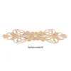Metall-Ornamente, Design 1, 7,4cm x 3,1cm, roségold, 11 Stück