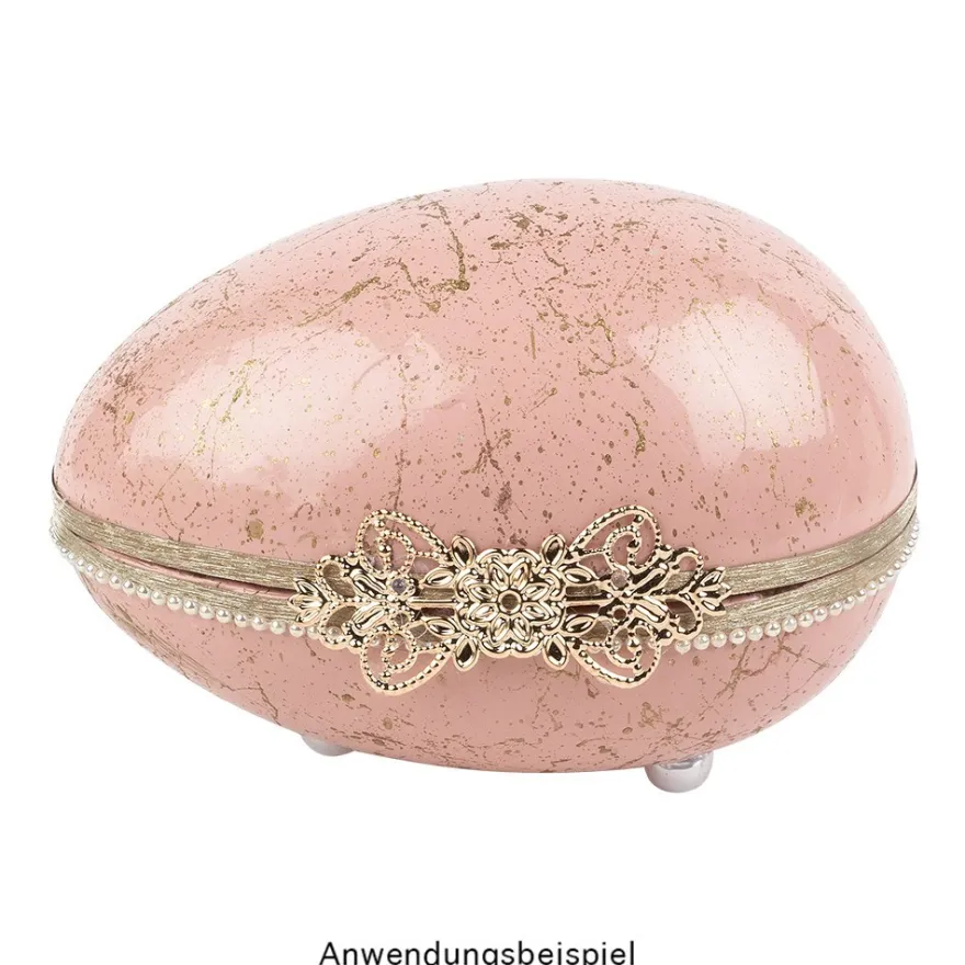 Metall-Ornamente, Design 1, 7,4cm x 3,1cm, roségold, 11 Stück
