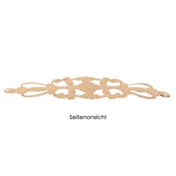 Metall-Ornamente, Design 8, 6,5cm x 2cm, roségold, 15 Stück