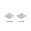 Metall-Ornamente, Design 25, 5,3cm x 3cm, silber, 15 Stück