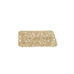 Metall-Ornamente, Design 14, 4,5cm x 4,5cm, hellgold, 7 Stück