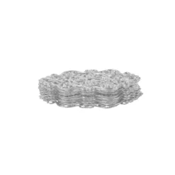 Metall-Ornamente, Design 22, 4,5cm x 2,3cm, silber, 15 Stück