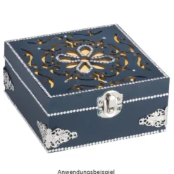 Metall-Ornamente, Design 19, 6,2cm x 2,4cm, silber, 10 Stück