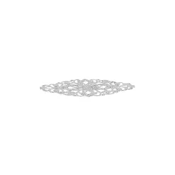 Metall-Ornamente, Design 17, 5cm x 2,1cm, silber, 13 Stück
