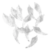Metall-Ornamente, Design 20, 7,1cm x 2,4cm, silber, 13 Stück