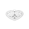 Metall-Ornamente, Design 48, 5,6cm x 5,2cm, silber, 7 Stück