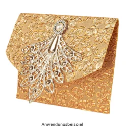 Metall-Ornamente, Design 4, 7,9 x 7,5 cm, roségold, 8 Stück