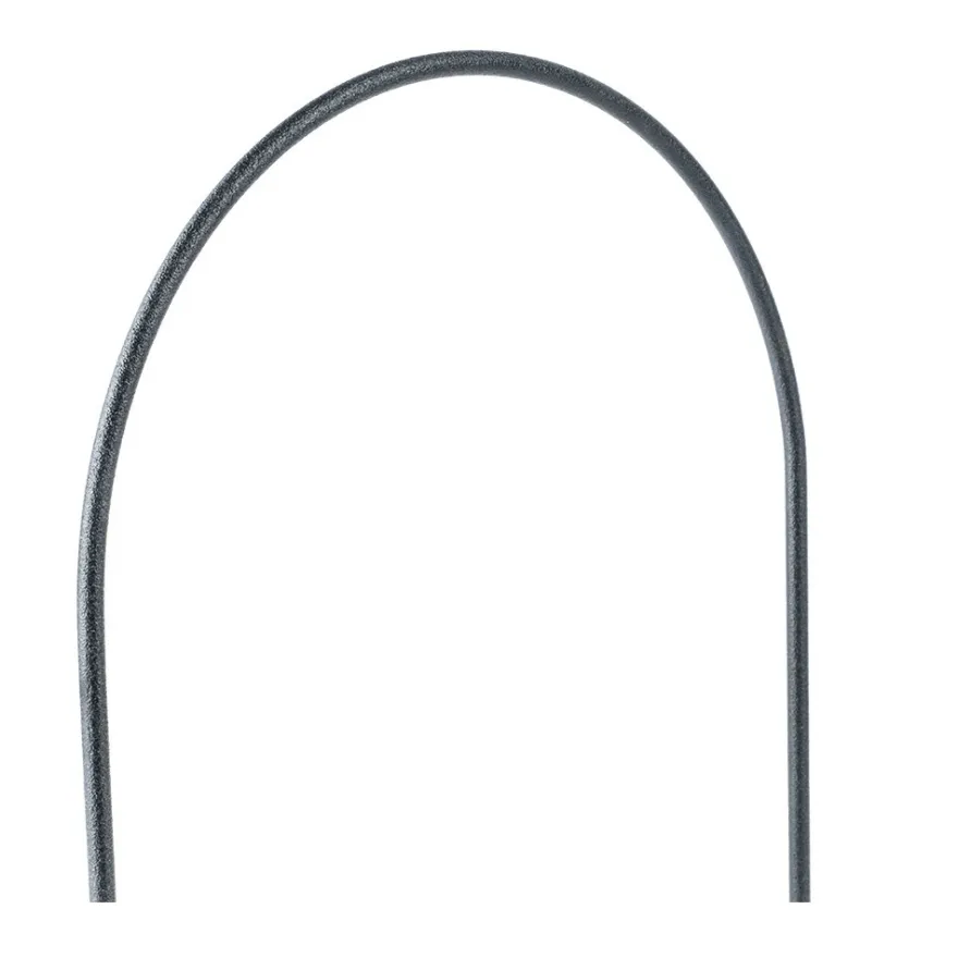 Metallringe, Bogen,19,5cm x 13cm, 3mm stark, schwarz, 3 Stück