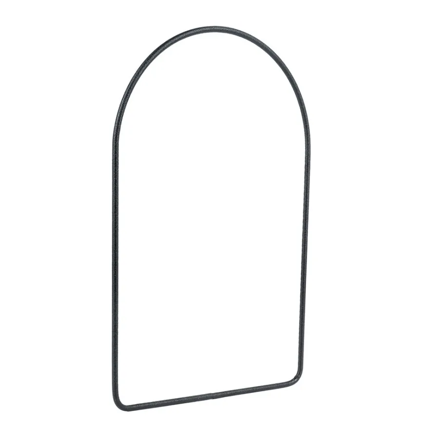 Metallringe, Bogen,19,5cm x 13cm, 3mm stark, schwarz, 3 Stück