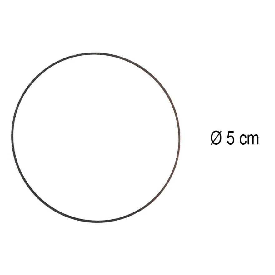 Metall-Ringe, Ø5cm, silberfarben, 8 Stück
