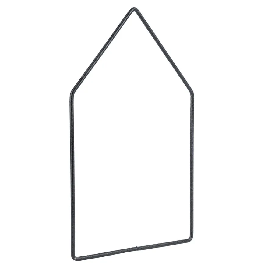 Metallringe, Haus, 20cm x 13,3cm, 3mm stark, schwarz, 3 Stück