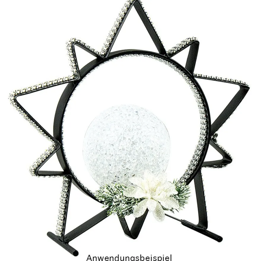 Metall-Sonne zum Stellen mit Podest, 22 cm hoch