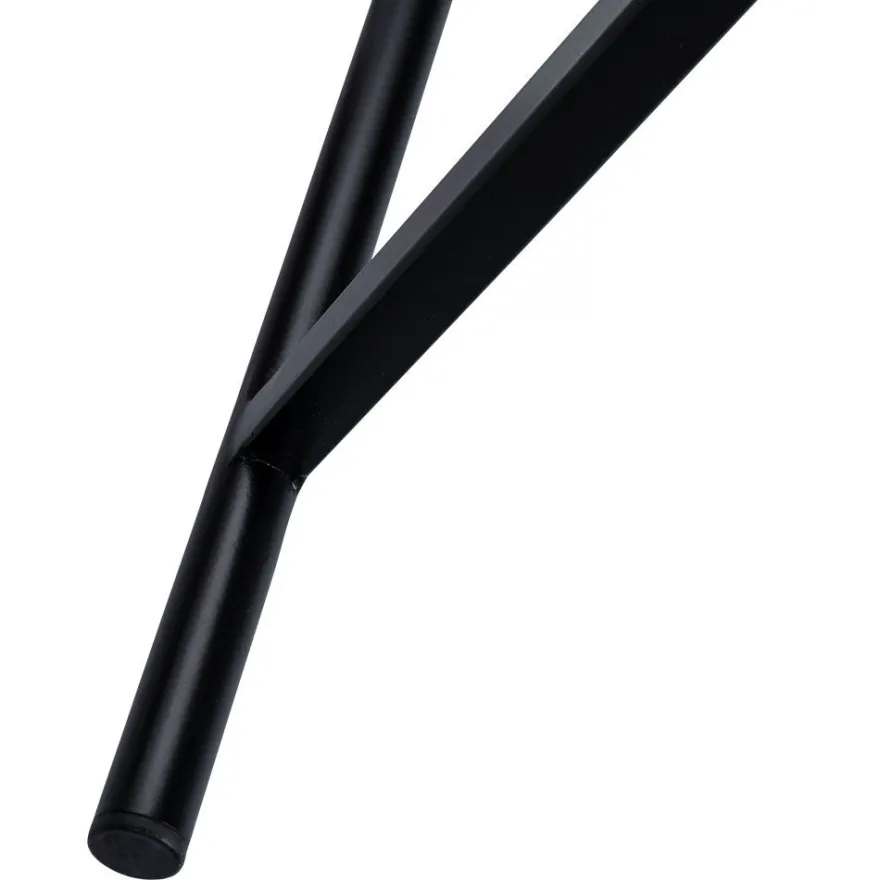 Metall-Tisch, Design 2, Ø53cm, 38cm hoch, schwarz