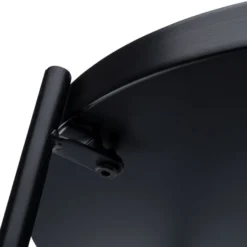 Metall-Tisch, Design 2, Ø53cm, 38cm hoch, schwarz