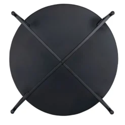 Metall-Tisch, Design 2, Ø53cm, 38cm hoch, schwarz