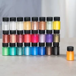 Mica-Pulver, Pigmente mit Perlmutt-Effekt, je 10g, 25 Stück