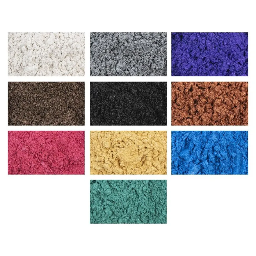 Mica-Pulver, Pigmente mit Perlmutt-Effekt, je 10g, 10 Stück