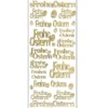 Microglitter-Sticker, Frohe Ostern, gold