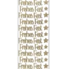 Microglitter-Sticker, Frohes Fest, gold