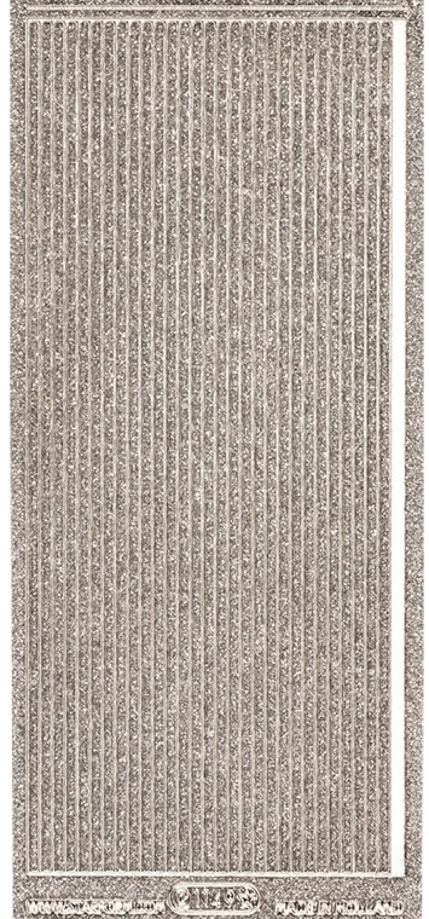 Microglitter-Sticker, Linien, 3,5mm, silber