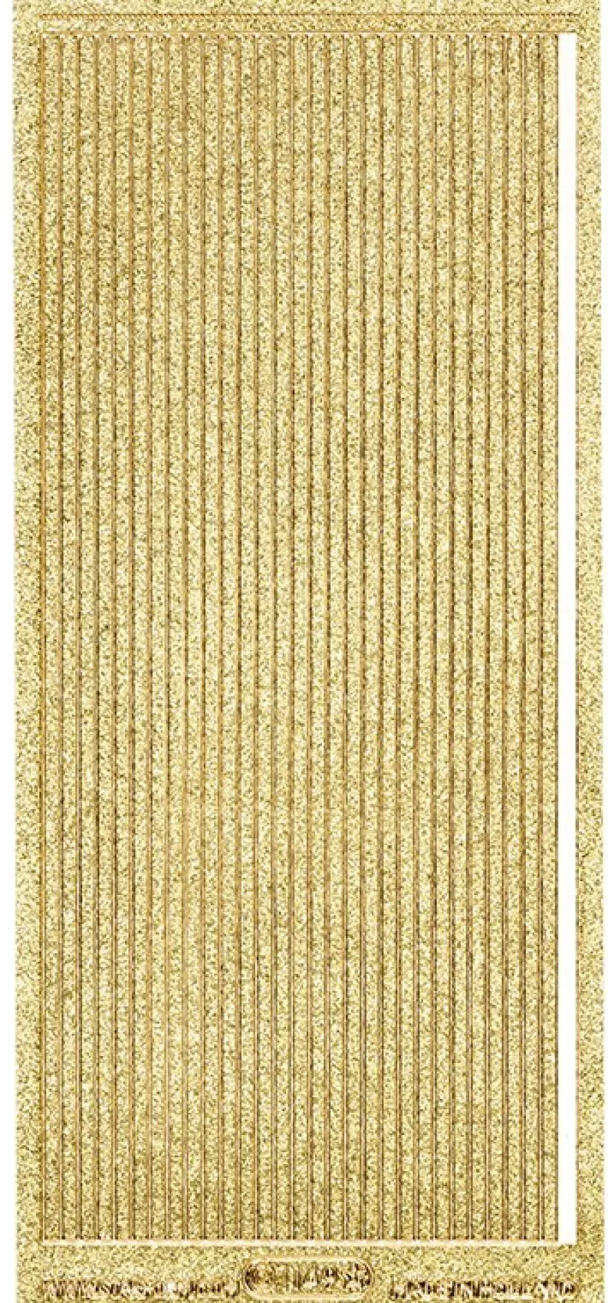 Microglitter-Sticker, Linien, 3,5mm, gold