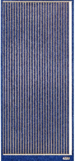 Microglitter-Sticker, Linien, 3,5mm, blau