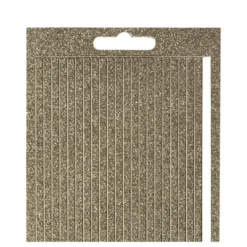 Microglitter-Sticker, Linien, 4mm breit, 21cm lang, 8 verschiedene Farben, 10 Bogen