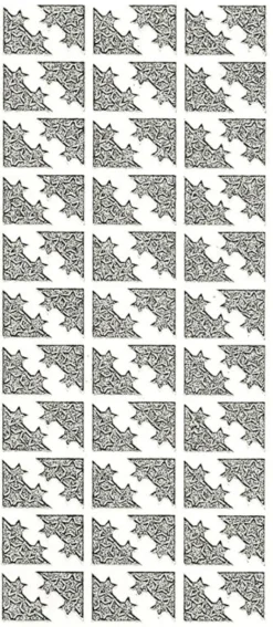 Microglitter-Sticker, Stern-Ecken, silber