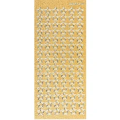Microglitter-Sticker, Sterne 1, gold