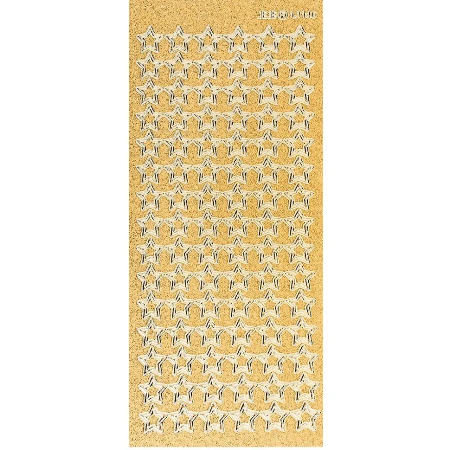 Microglitter-Sticker, Sterne 1, gold