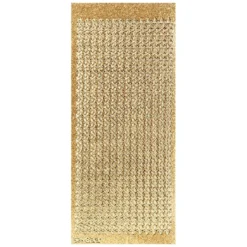 Microglitter-Sticker, Sternen-Bordüre, gold