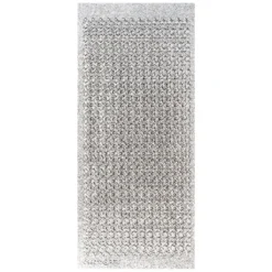 Microglitter-Sticker, Sternen-Bordüre, silber