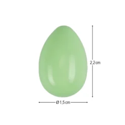 Miniatur-Eier, Ø 1,5cm, 2,2cm hoch, 5 verschiedene Farben, 50 Stück