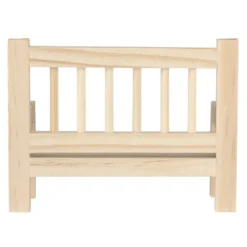 Miniatur-Holzbänke, 8cm x 3,4cm x 6cm, 2 Stück